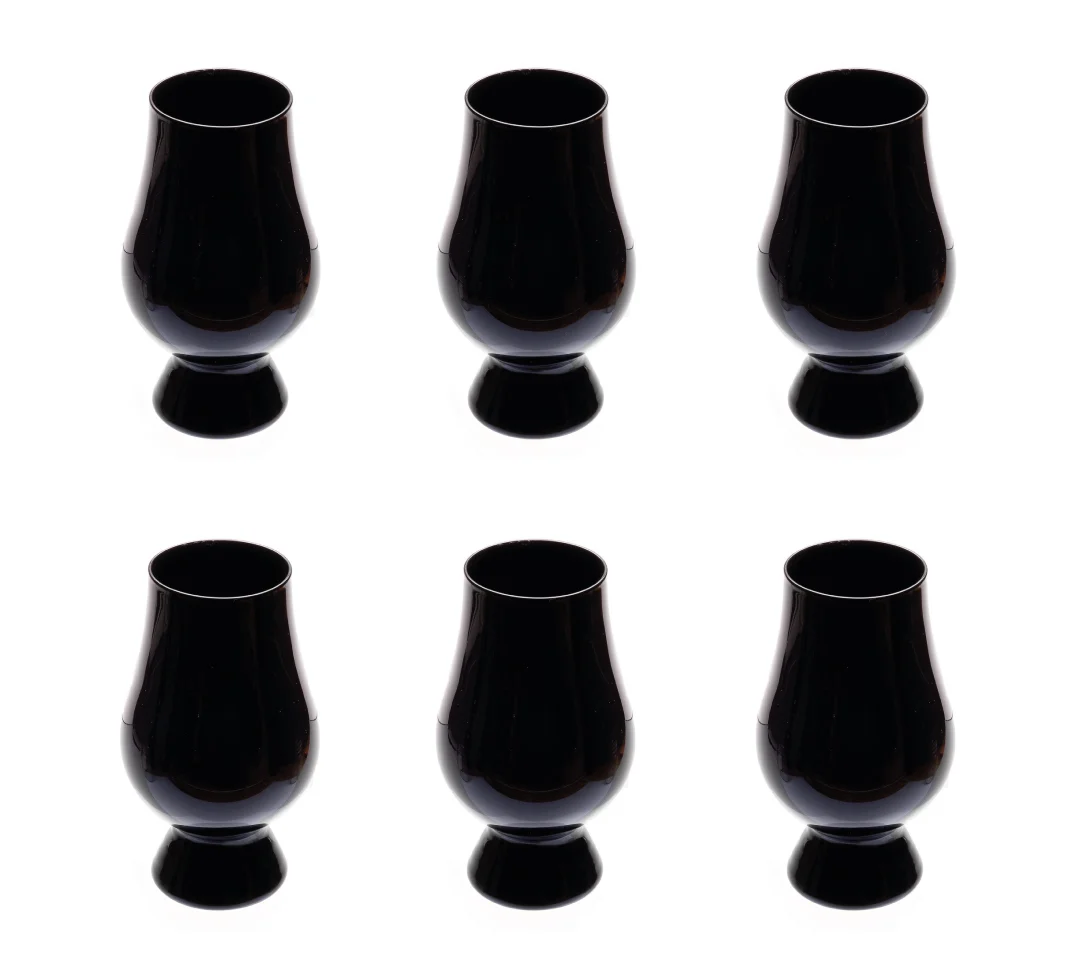 Glencairn whiskyglas svart 6-pack